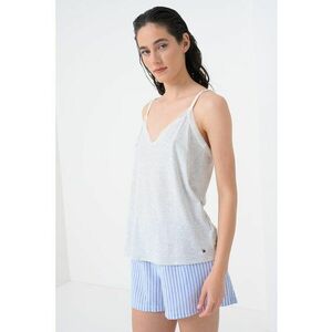 Top de pijama din amestec de modal cu decolteu in V imagine