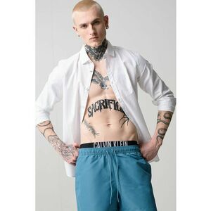 Pantaloni scurti de baie cu snur si banda logo imagine