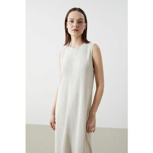 Rochie midi din amestec de in imagine