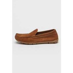 Pantofi loafer din piele intoarsa cu varf patrat imagine