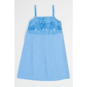 Rochie de bumbac cu decolteu patrat imagine