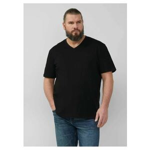 Big Sizes Tricou barbati big sizes cu decolteu in V - croiala Regular Fit - Negru - imagine