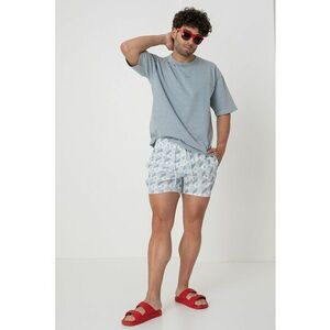 Pantaloni scurti de baie cu logo si model geometric imagine