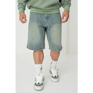 Bermude de denim cu aspect decolorat imagine