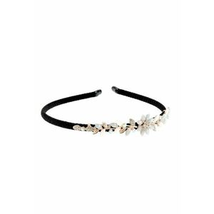 Bentita de par neagra cu flori imagine