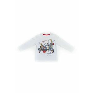 Bluza bebelusi - Wooloo Mooloo - din bumbac - alba - 23730 - 92 cm - Alb imagine