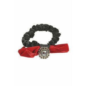 Elastic de par negru cu funda si accesoriu aplicat imagine