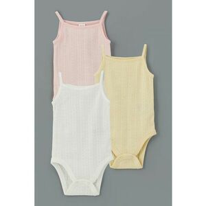 Set de body-uri din bumbac - 3 piese imagine