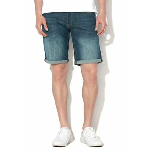 Bermude din denim cu aspect decolorat imagine