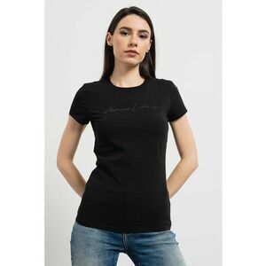 Tricou cu decolteu la baza gatului si strasuri imagine