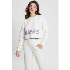 Bluza crop cu imprimeu logo pentru fitness imagine