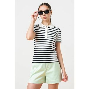 Tricou polo slim fit din amestec de bumbac organic 1985 imagine