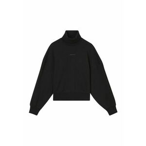 Bluza sport supradimensionata din bumbac organic cu guler inalt imagine