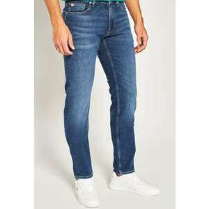 Blugi slim fit cu aspect decolorat - imagine