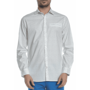 Camasa slim fit cu imprimeu discret - imagine