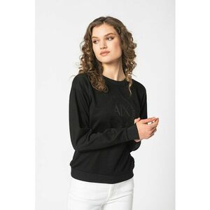 Bluza sport cu maneci cazute si logo cauciucat imagine