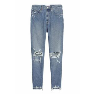 Blugi slim fit cu detalii cu aspect deteriorat imagine