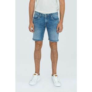 Bermude din denim cu aspect decolorat imagine