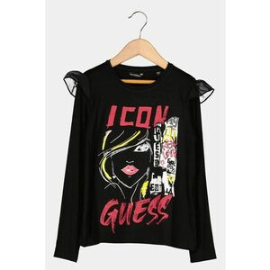 Bluza cu volane din sifon pe umar imagine