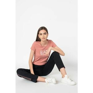 Tricou cu decolteu rotund si logo imagine