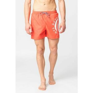 Pantaloni scurti de baie cu logo contrastant in lateral Renzo imagine