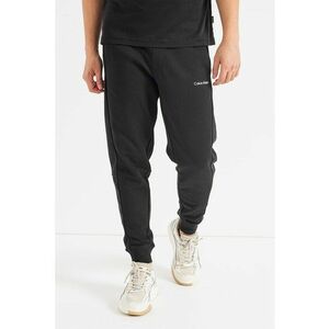Pantaloni sport regular fit cu snur si logo discret imagine