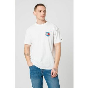 Tricou cu decolteu la baza gatului si imprimeu logo Smiley imagine