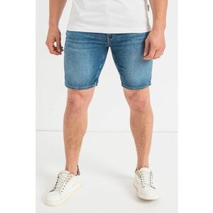 Pantaloni scurti din denim cu aspect decolorat imagine