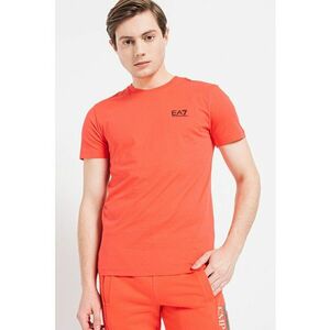 Tricou din bumbac cu decolteu la baza gatului imagine