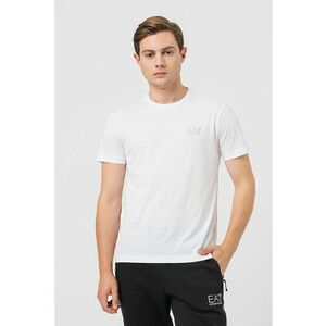 Tricou din bumbac cu decolteu la baza gatului imagine