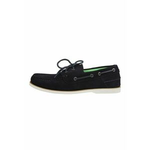 Pantofi boat din piele intoarsa cu model uni imagine