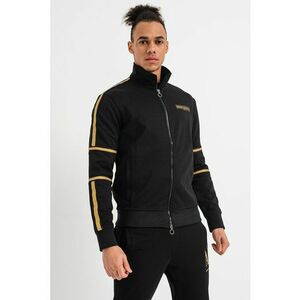 Bluza sport cu fermoar si detalii contrastante imagine