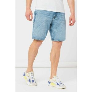 Pantaloni scurti de denim cu aspect decolorat imagine