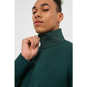 Bluza sport din amestec de modal cu fermoar si detaliu logo imagine