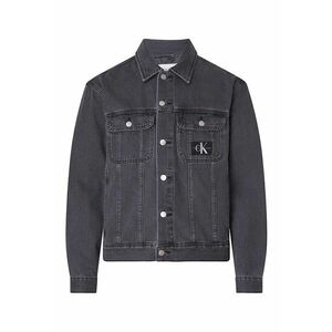 Jacheta de denim cu buzunare aplicate pe piept imagine