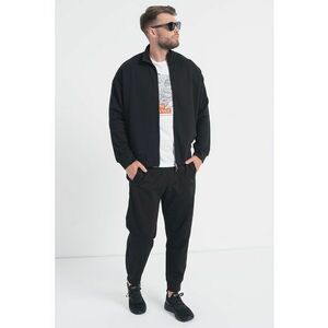 Bluza sport cu fermoar si maneci cazute imagine