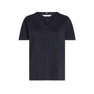 Tricou din bumbac cu decolteu in V imagine