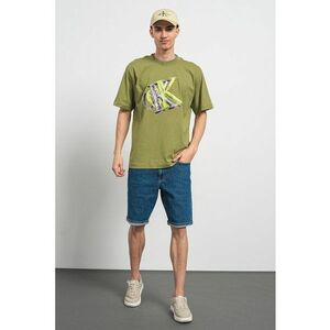 Tricou supradimensionat cu imprimeu monograma imagine