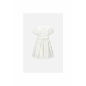 Rochie evazata cu aspect texturat - Alb imagine
