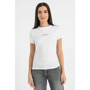 Tricou cu decolteu la baza gatului si logo imagine