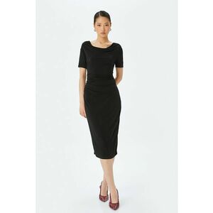 Rochie midi cu decolteu drapat imagine