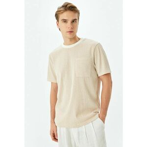 Tricou regular fit cu decolteu la baza gatului imagine