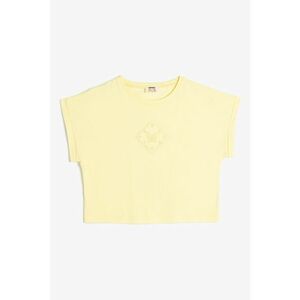 Tricou crop din bumbac imagine
