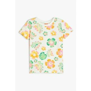 Tricou cu model floral imagine
