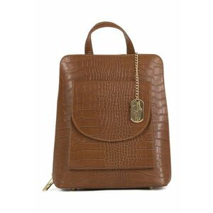 Rucsac de piele cu model piele de reptila Viviana imagine