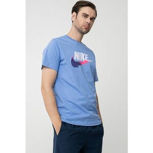 Tricou cu imprimeu logo si decolteu la baza gatului imagine
