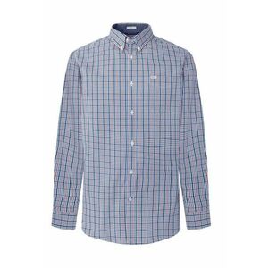 Camasa slim fit in carouri cu guler Oxford Pembridge imagine