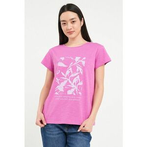Tricou cu imprimeu si decolteu la baza gatului imagine