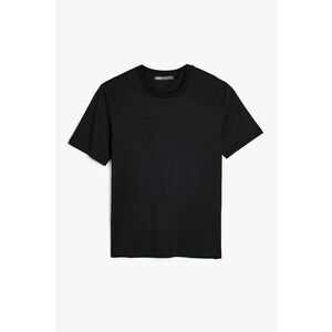 Tricou uni cu decolteu la baza gatului imagine
