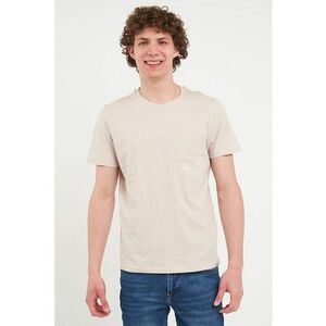 Tricou cu decolteu la baza gatului si buzunar pe piept imagine